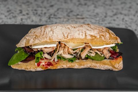 Roasted Chicken, Cranberry and Brie